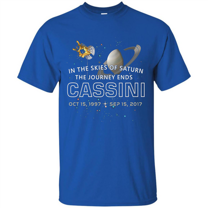 Cassini Spacecraft End Of Mission At Saturn T-shirt Royal