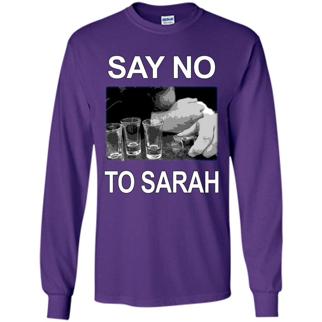 Say No To Sarah T-shirt Purple