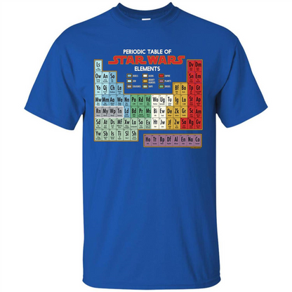 Movie T-shirt Periodic Table of Elements Graphic T-Shirt Royal