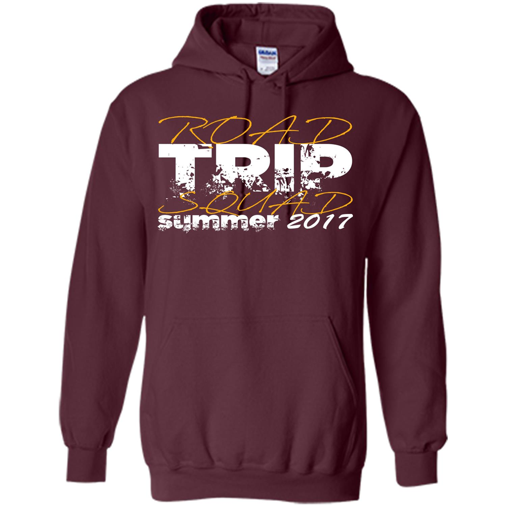 Summer T-shirt Road Trip Squad Summer 2017 Maroon