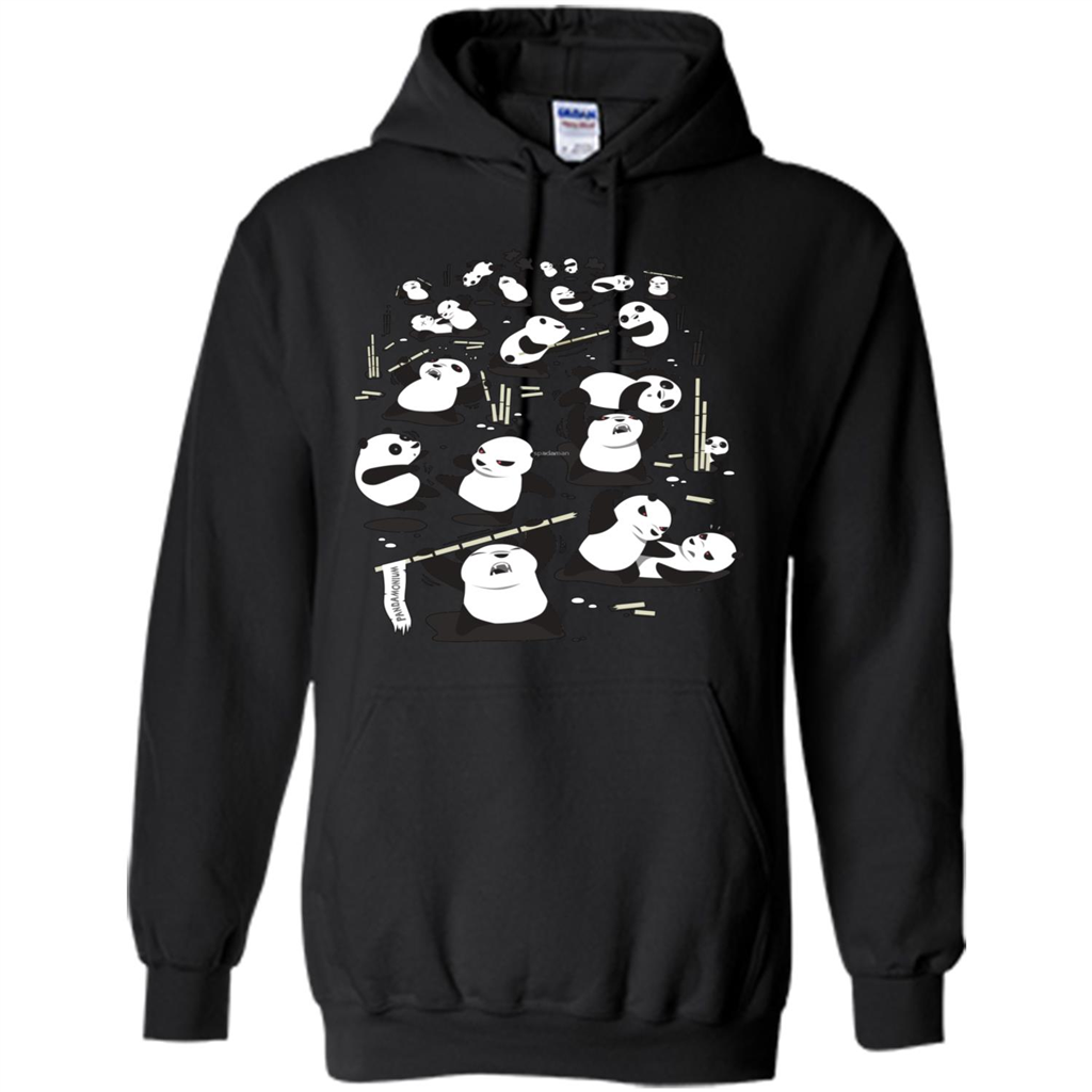 Cute Panda T-shirt Black