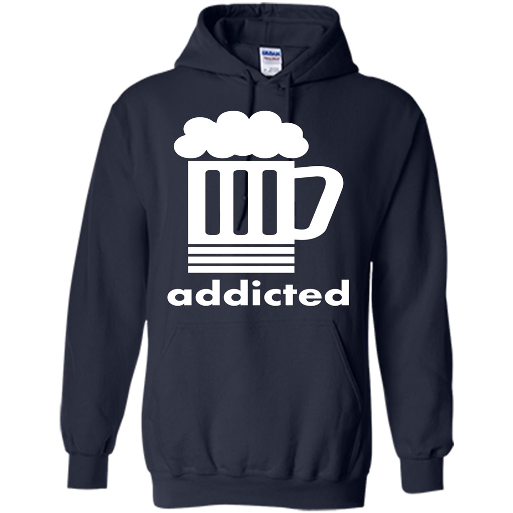 Beer T-shirt Addicted To Beer Navy