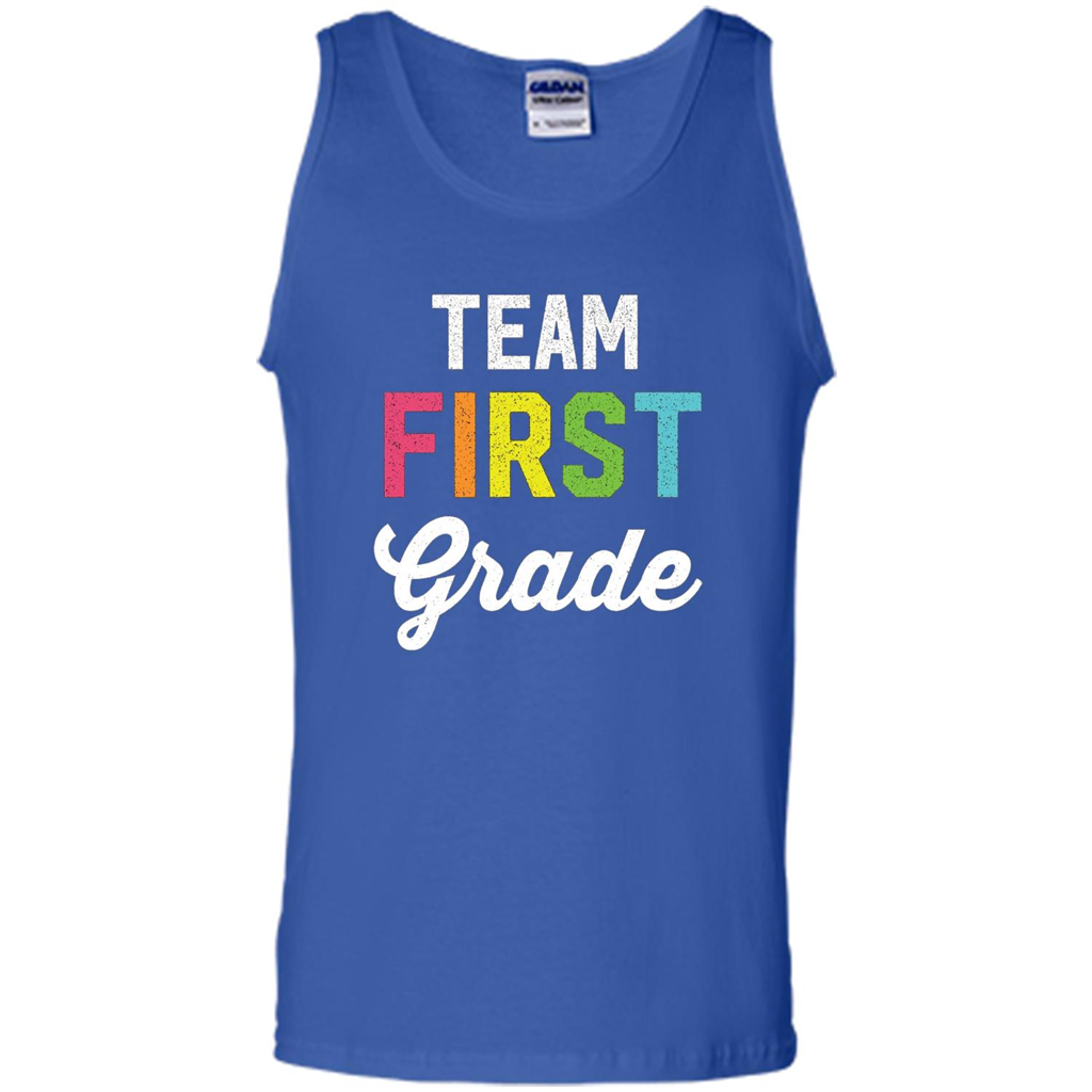 Team 1st First Grade Teacher T-shirt Royal