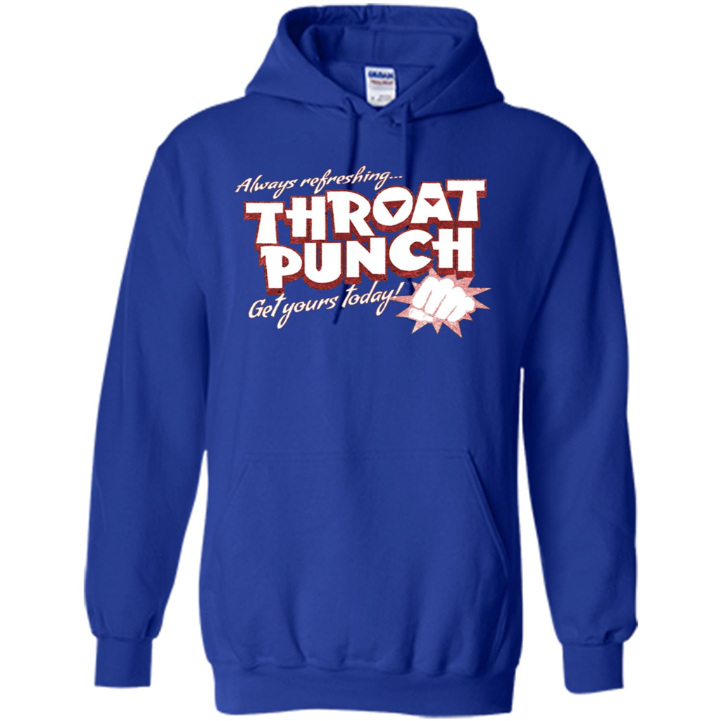 Distressed Refreshing Throat Punch Get Your Today T-Shirt Royal