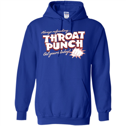 Distressed Refreshing Throat Punch Get Your Today T-Shirt Royal