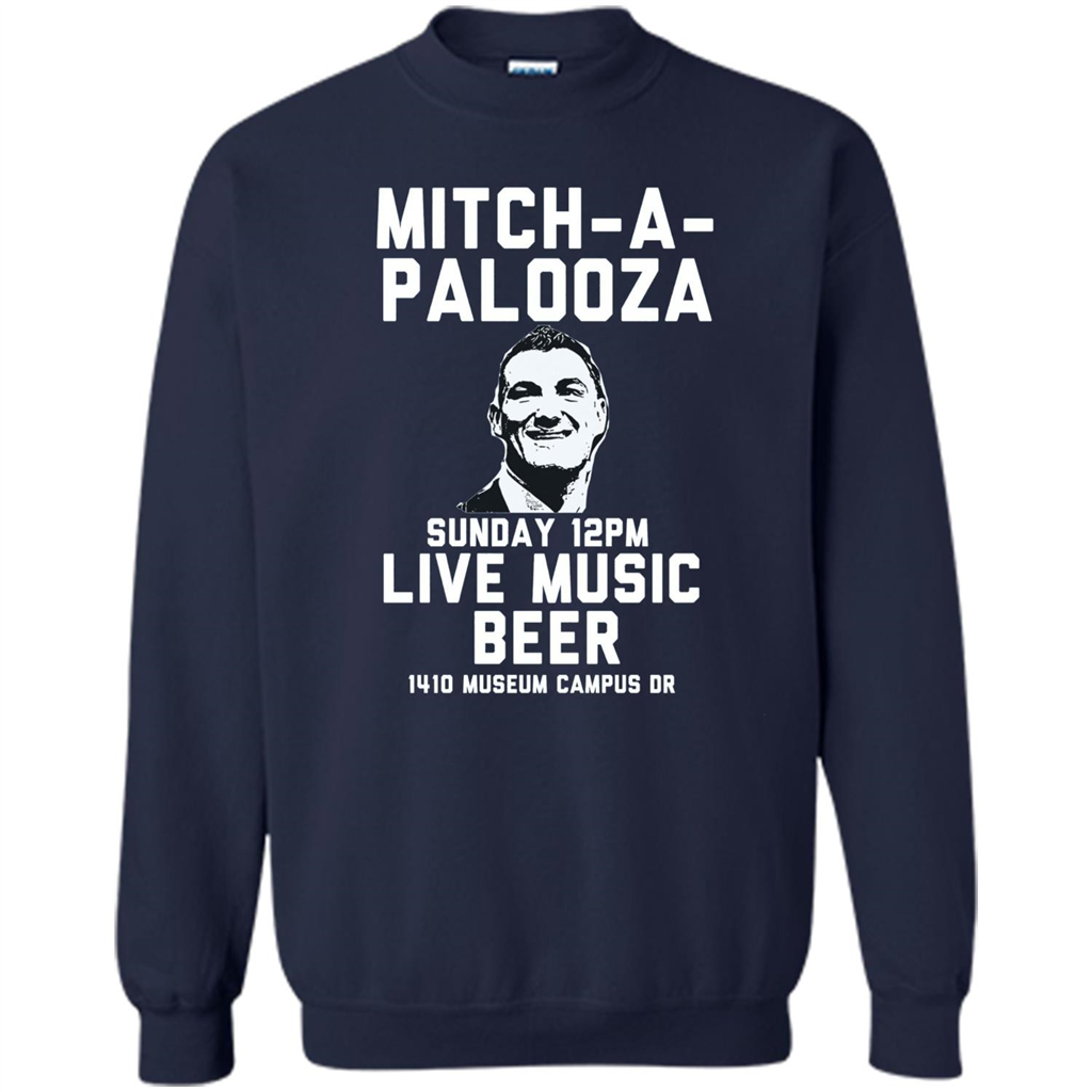 Mitch-a-palooza Live Music Beer T-shirt Navy