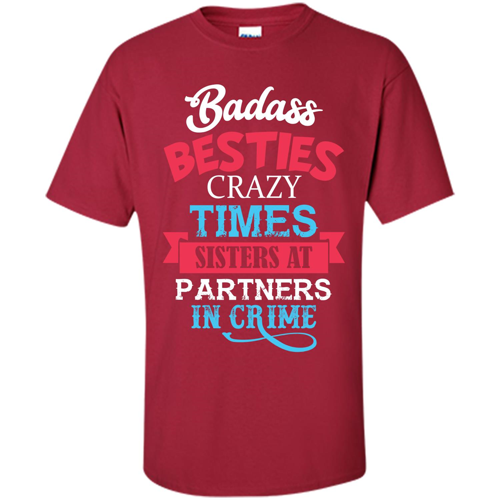 Family T-shirt Sisters Partners In Crime T-shirt Cardinal