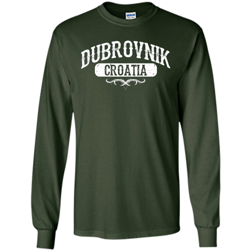 Dubrovnik Croatia T Shirt Forest Green