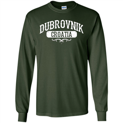 Dubrovnik Croatia T Shirt Forest Green