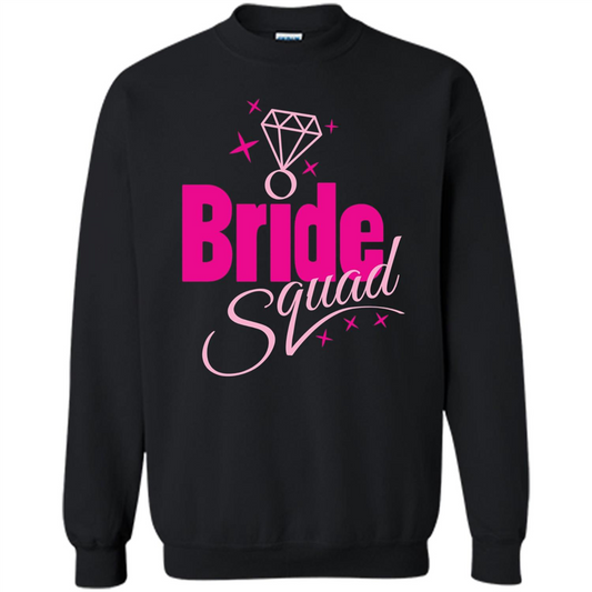 Bride Squad Bachelorette Party T-shirt Black