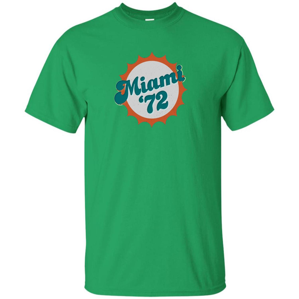 Miami 1972 Shirt Undefeated Sports Vintage T-shirt Irish Green