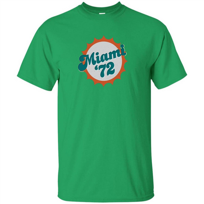 Miami 1972 Shirt Undefeated Sports Vintage T-shirt Irish Green
