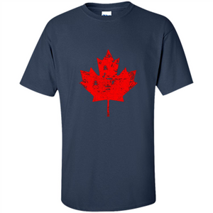 Canada Day T-Shirt. Canada Maple Flag Distressed T-shirt