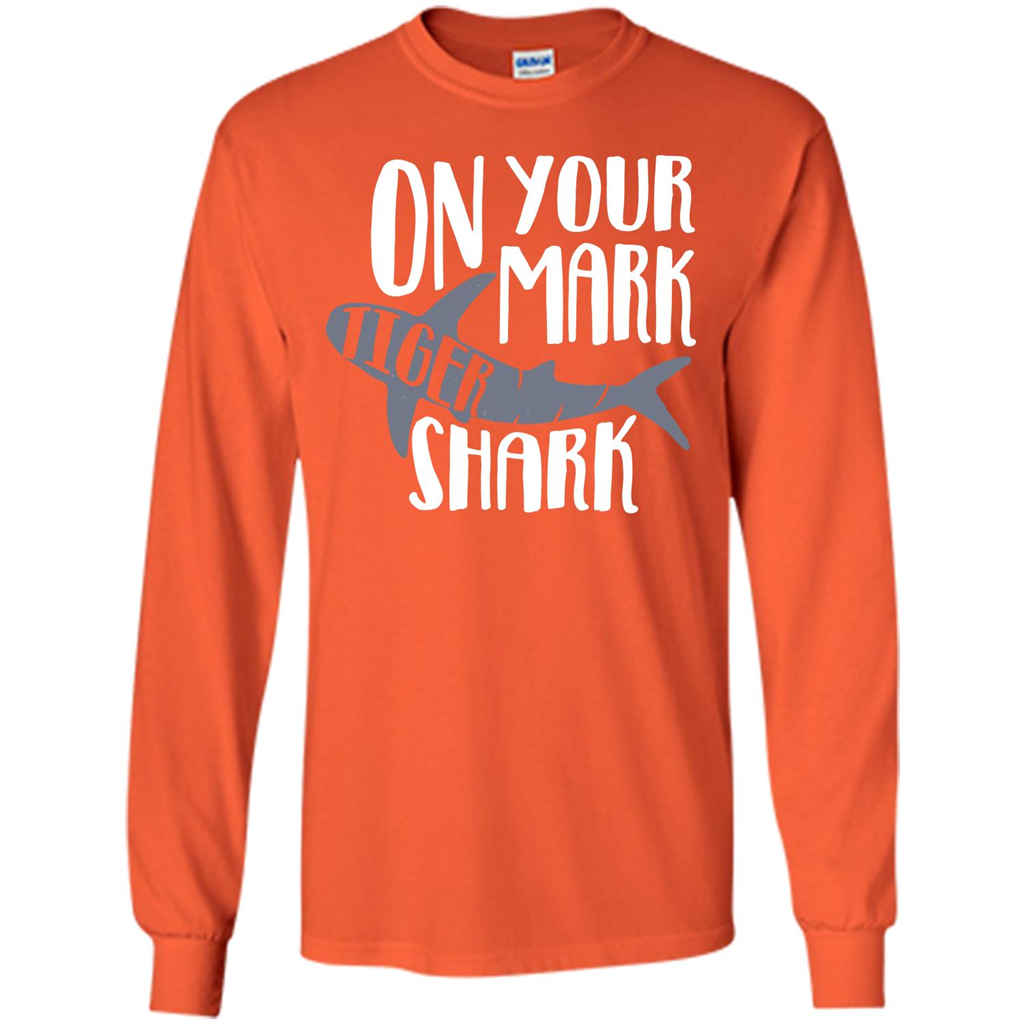Tiger Shark T-shirt On Your Mark Tiger Shark T-shirt Orange