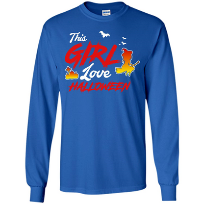 Halloween T-shirt This Girl Love Halloween Royal