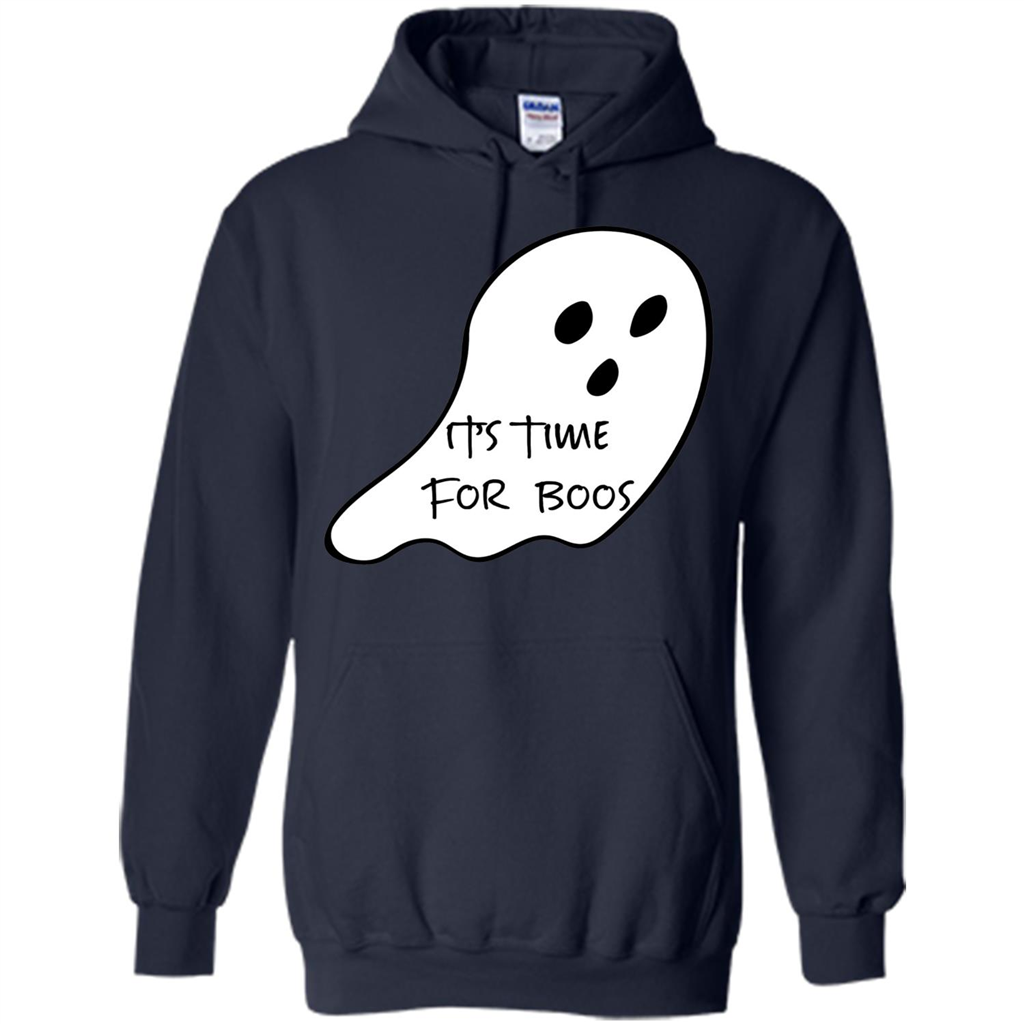 It's Time For Boos Funny Halloween T-shirt Navy