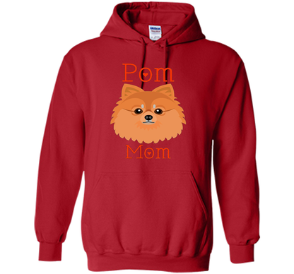 Pom Mom Pomeranian Dog Funny Shirt cool shirt Red