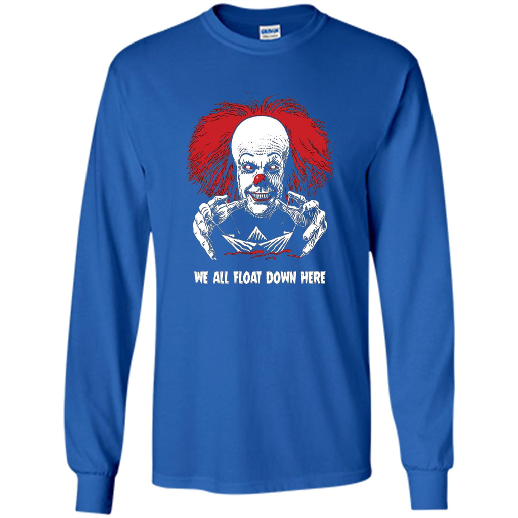Red Balloon We All Float Down Here T-shirt Horror Halloween T-shirt Royal