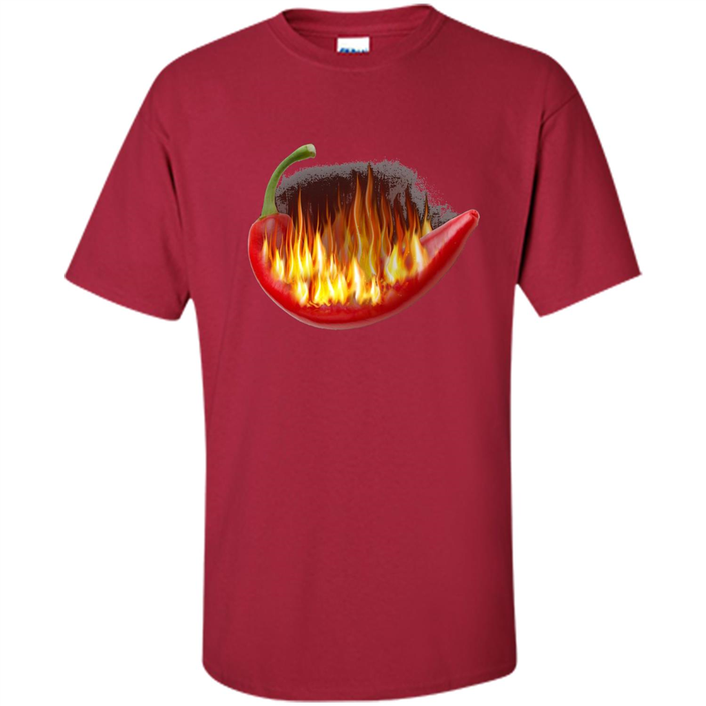 Hot Pepper On Fire T-shirt Cardinal