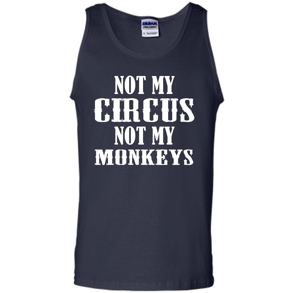 Monkey T-shirt Not My Circus Not My Monkeys T-shirt Navy