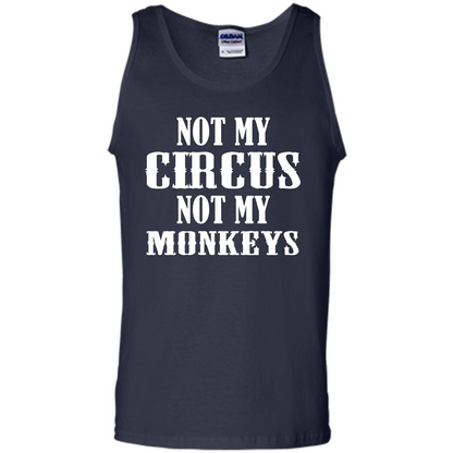 Monkey T-shirt Not My Circus Not My Monkeys T-shirt Navy