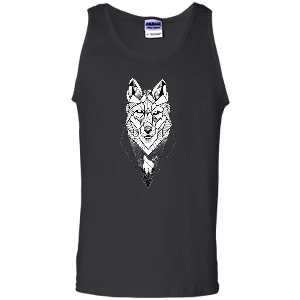 Wolf Moon Mountain Dreamcatcher Bohemian Spirit T-shirt Black