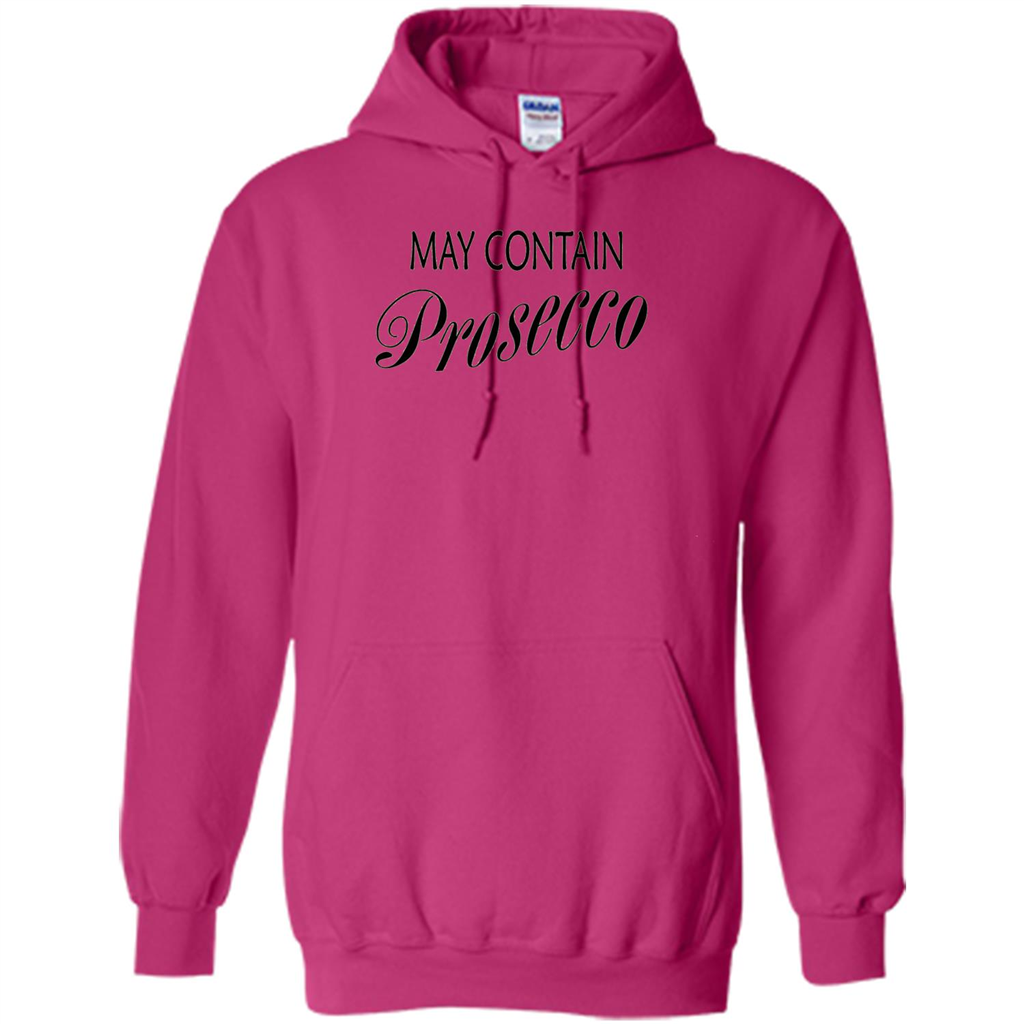 May Contain Prosecco Funny T-shirt Wine Lover Heliconia