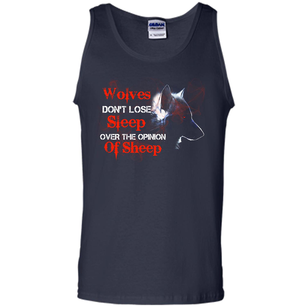 Wolves T-shirt Don't Lose Sleep Over The Opinion Of Sheep Navy