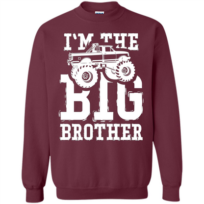 I'm The Big Brother Monster Truck T-shirt Maroon