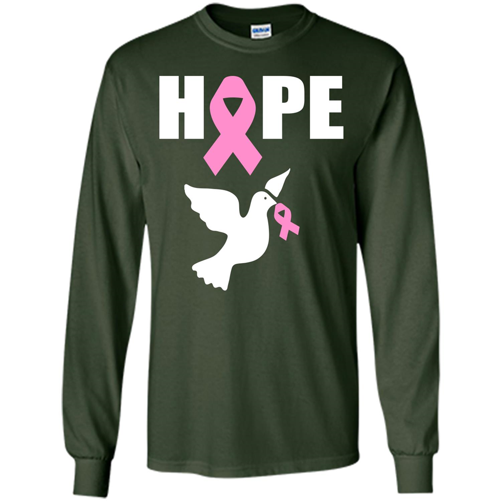 Cancer Awareness T-shirt Hope T-shirt Forest Green