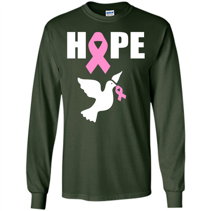 Cancer Awareness T-shirt Hope T-shirt Forest Green