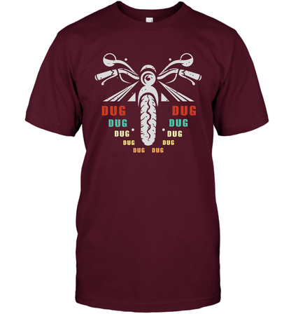 Dug Dug Dug Motorcycle Racing Shirt T-Shirt T-Shirt Maroon