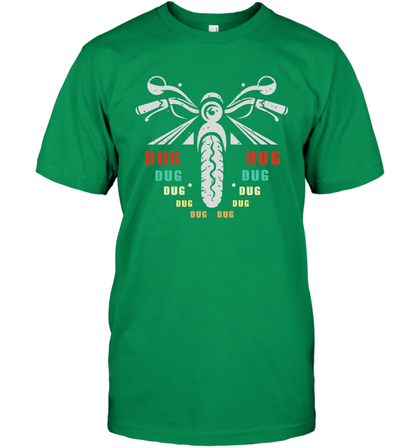 Dug Dug Dug Motorcycle Racing Shirt T-Shirt T-Shirt Irish Green