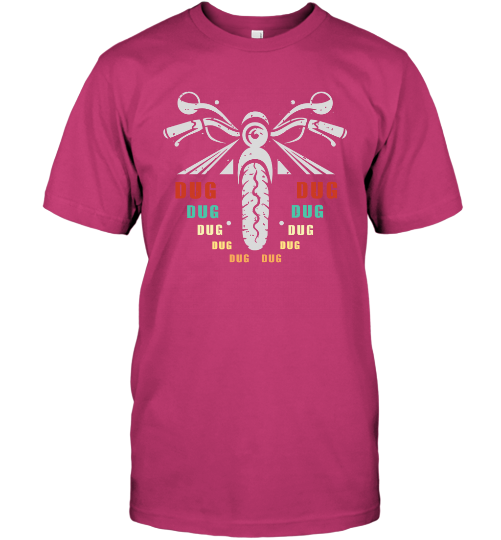 Dug Dug Dug Motorcycle Racing Shirt T-Shirt T-Shirt Heliconia