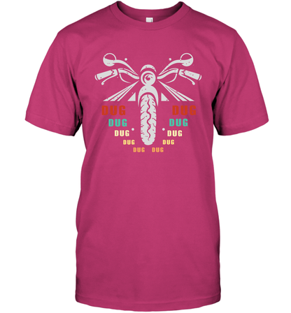 Dug Dug Dug Motorcycle Racing Shirt T-Shirt T-Shirt Heliconia