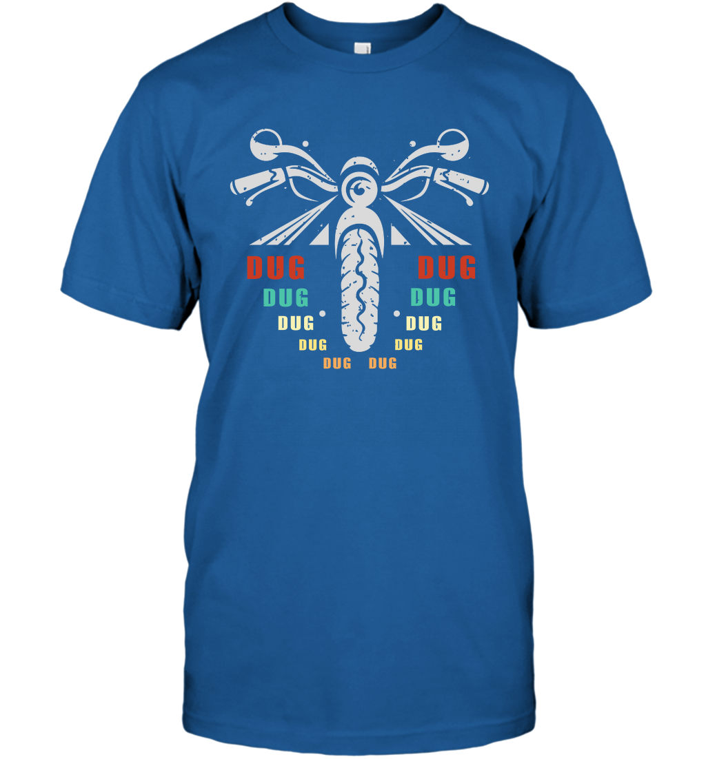 Dug Dug Dug Motorcycle Racing Shirt T-Shirt T-Shirt Royal