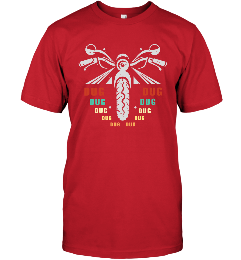 Dug Dug Dug Motorcycle Racing Shirt T-Shirt T-Shirt Red