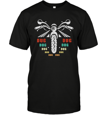 Dug Dug Dug Motorcycle Racing Shirt T-Shirt T-Shirt Black