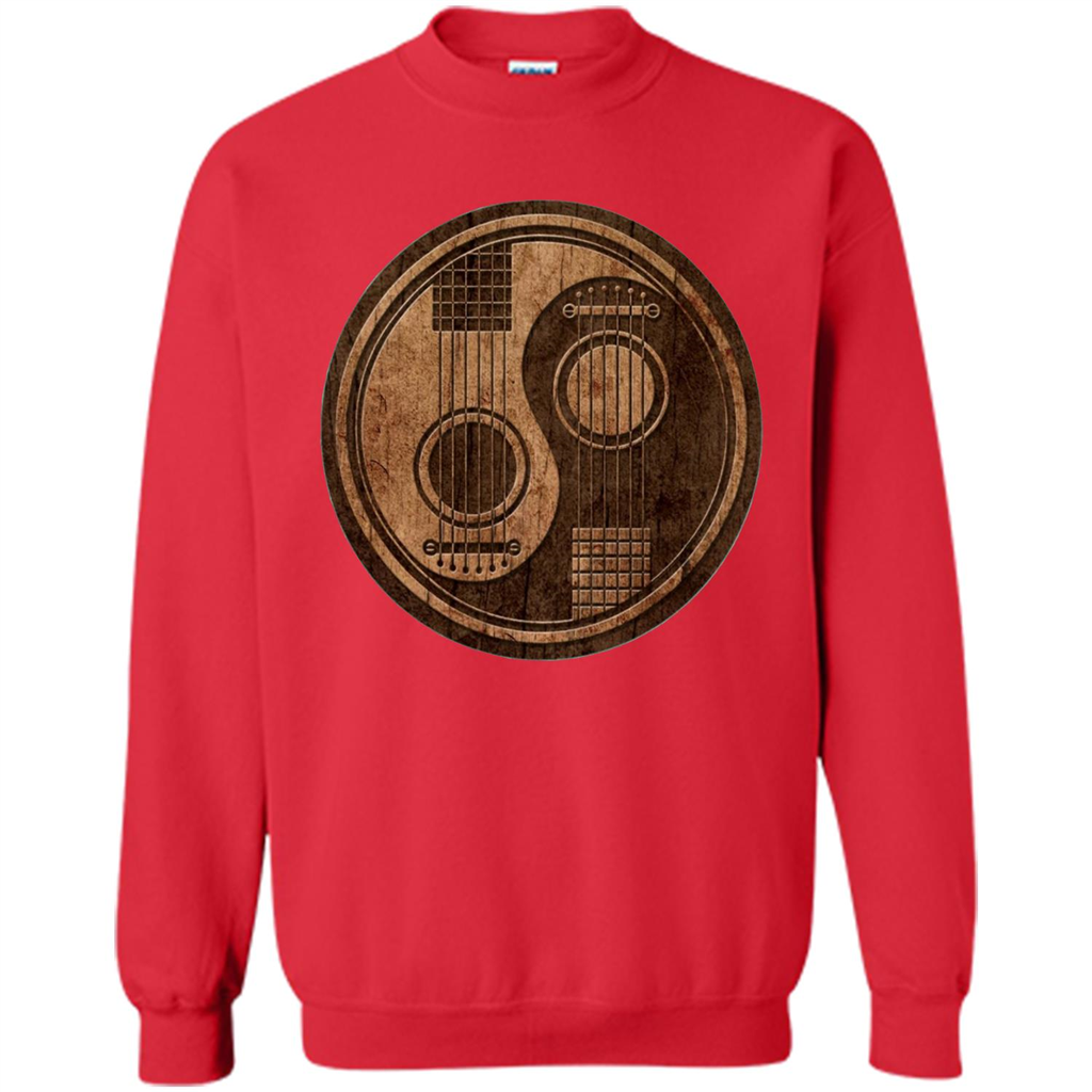 Best gift for Guitar T-shirt Guitar Ying-Yang Gift Red