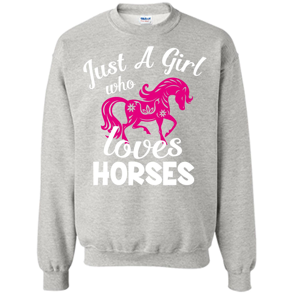 Horse Lover T-shirt Just A Girl Who Loves Horses Ash