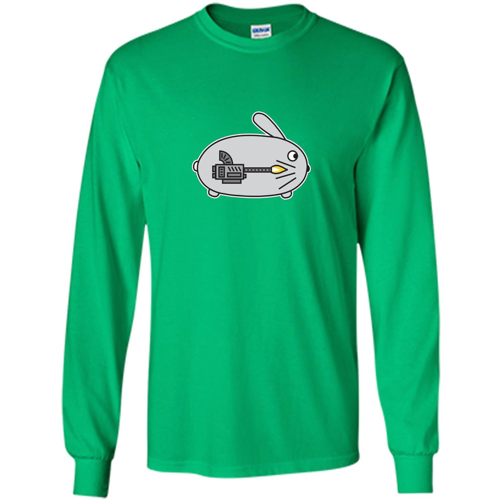 Bunny vs Dinosaur T-shirt Irish Green