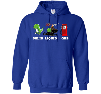 Dinosaur Solid Liquid Gas T-shirt Royal