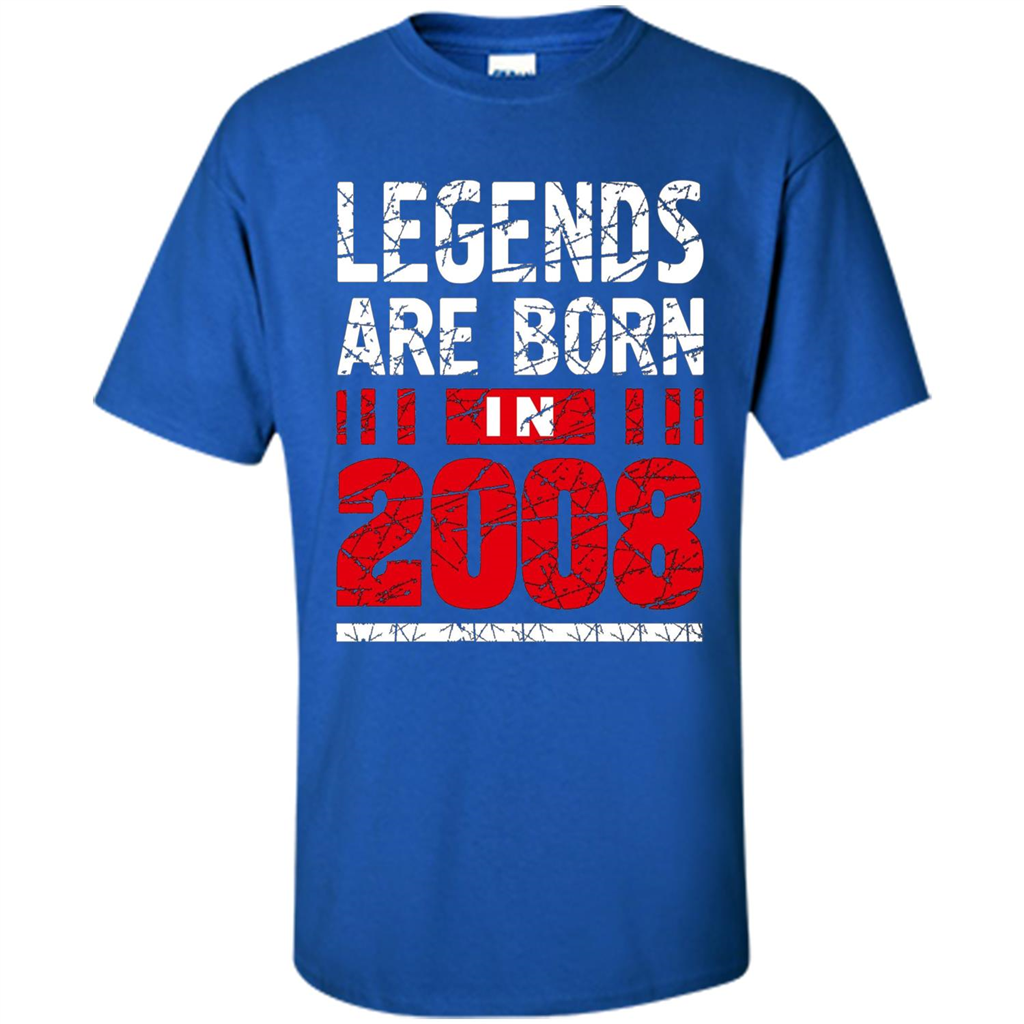 Birthday Gift T-shirt Legends Are Born In 2008 T-shirt Royal