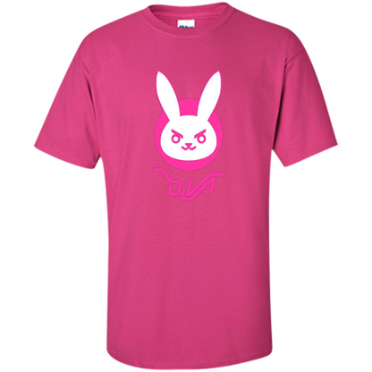 Overwatch D.VA Bunny Spray T-shirt Heliconia