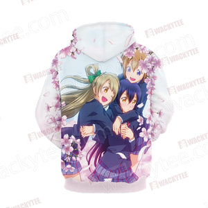 Love Live! School Idol Project Honoka, Umi and Kotori 3D Hoodie