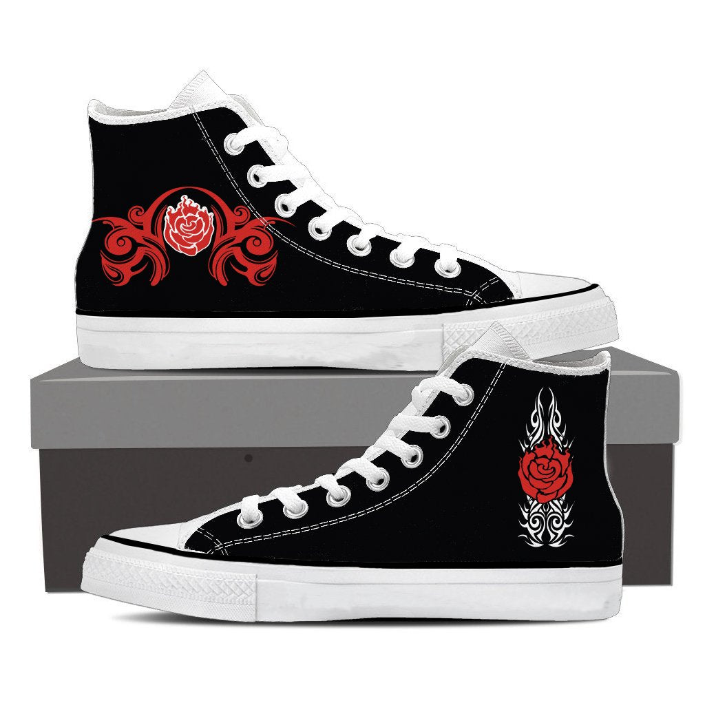 RWBY Ruby Rose Symbol High Top Shoes SIZE 47
