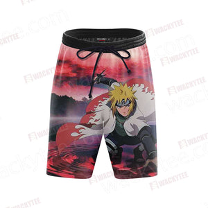 Naruto Uzumaki Minato 3D Beach Shorts