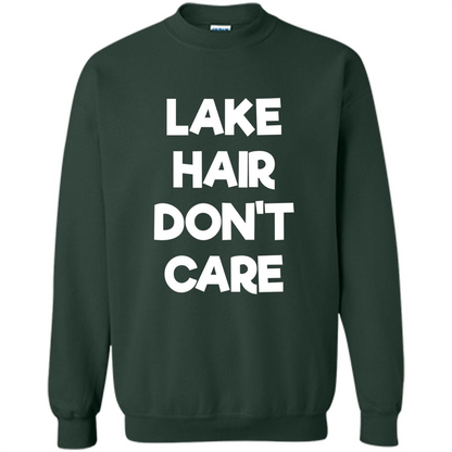 Lake Hair Don't Care T-shirt Forest Green