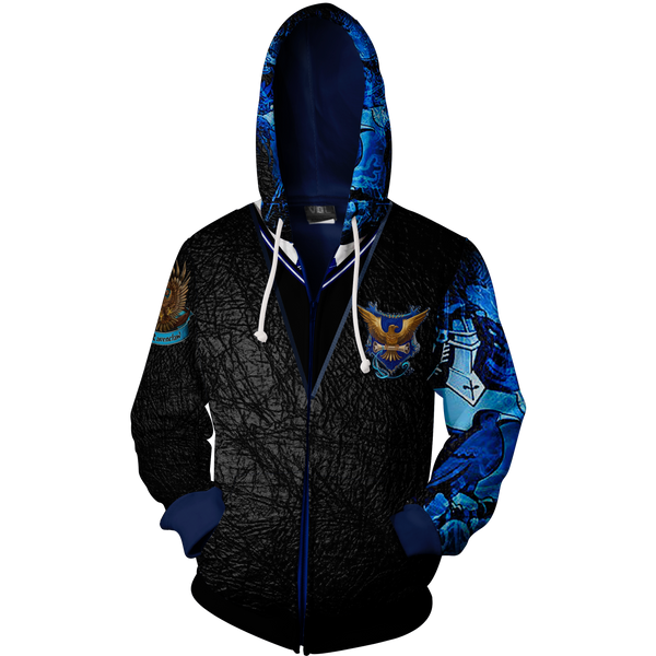 Ravenclaw zip up discount hoodie