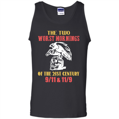 The Two Worst Mornings Of The 21st Century 9-11 and 11-9 T-shirt Black